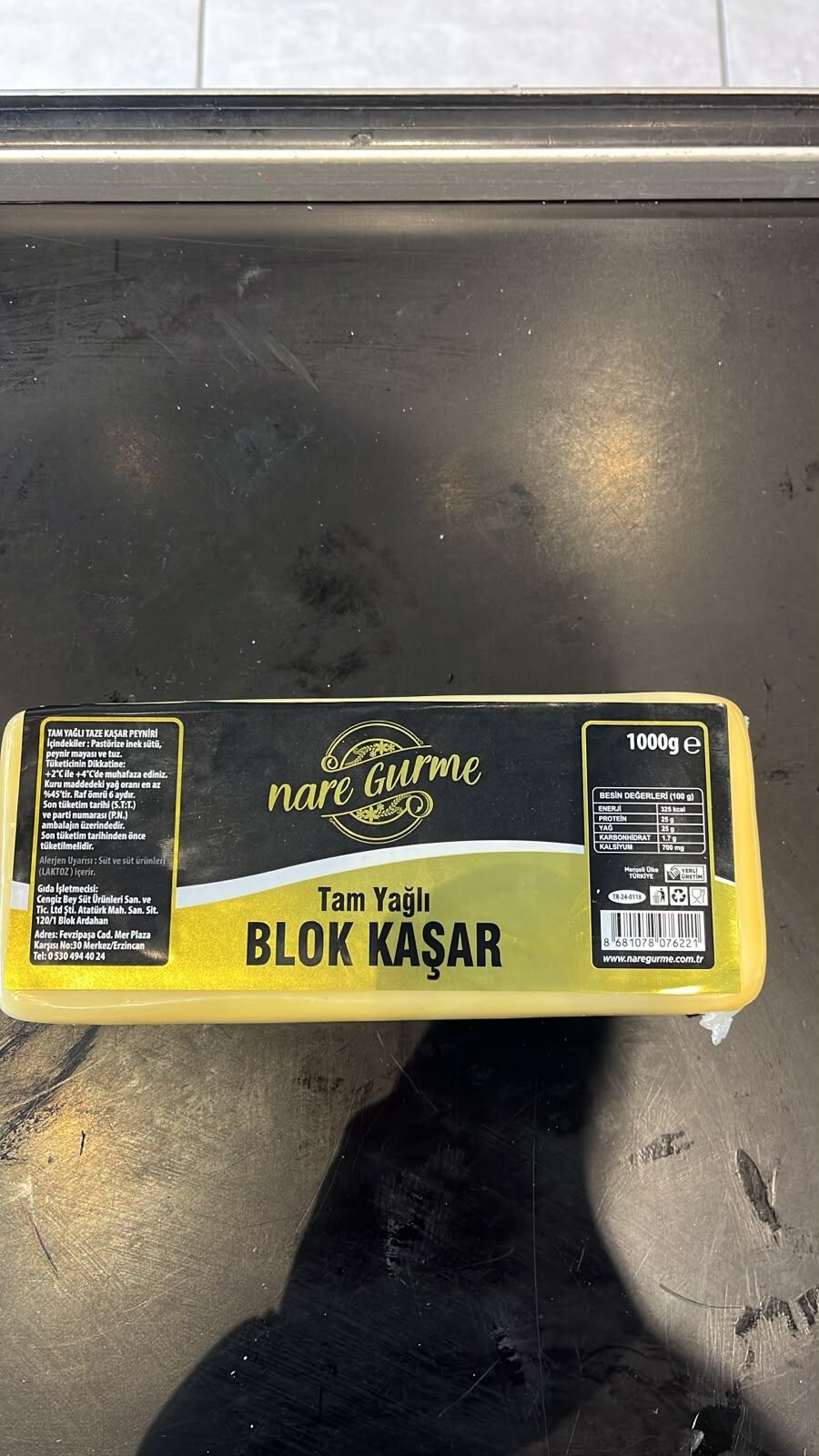 Taze Kaşar Peyniri 1 kg